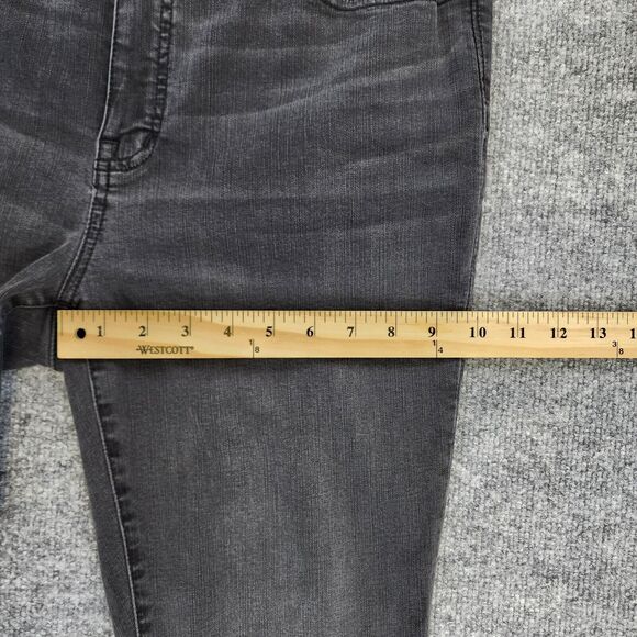Madewell Jeans Womens 32 Black Sea 9" Mid-Rise Skinny Distressed Casual Stretch - Picture 8 of 16